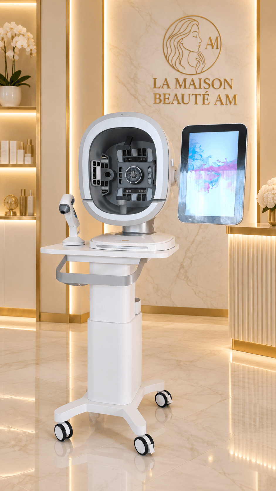 AI INTELLIGENT SKIN ANALYZER K33 LA MAISON BEAUTÉ AM — widok frontowy / front view